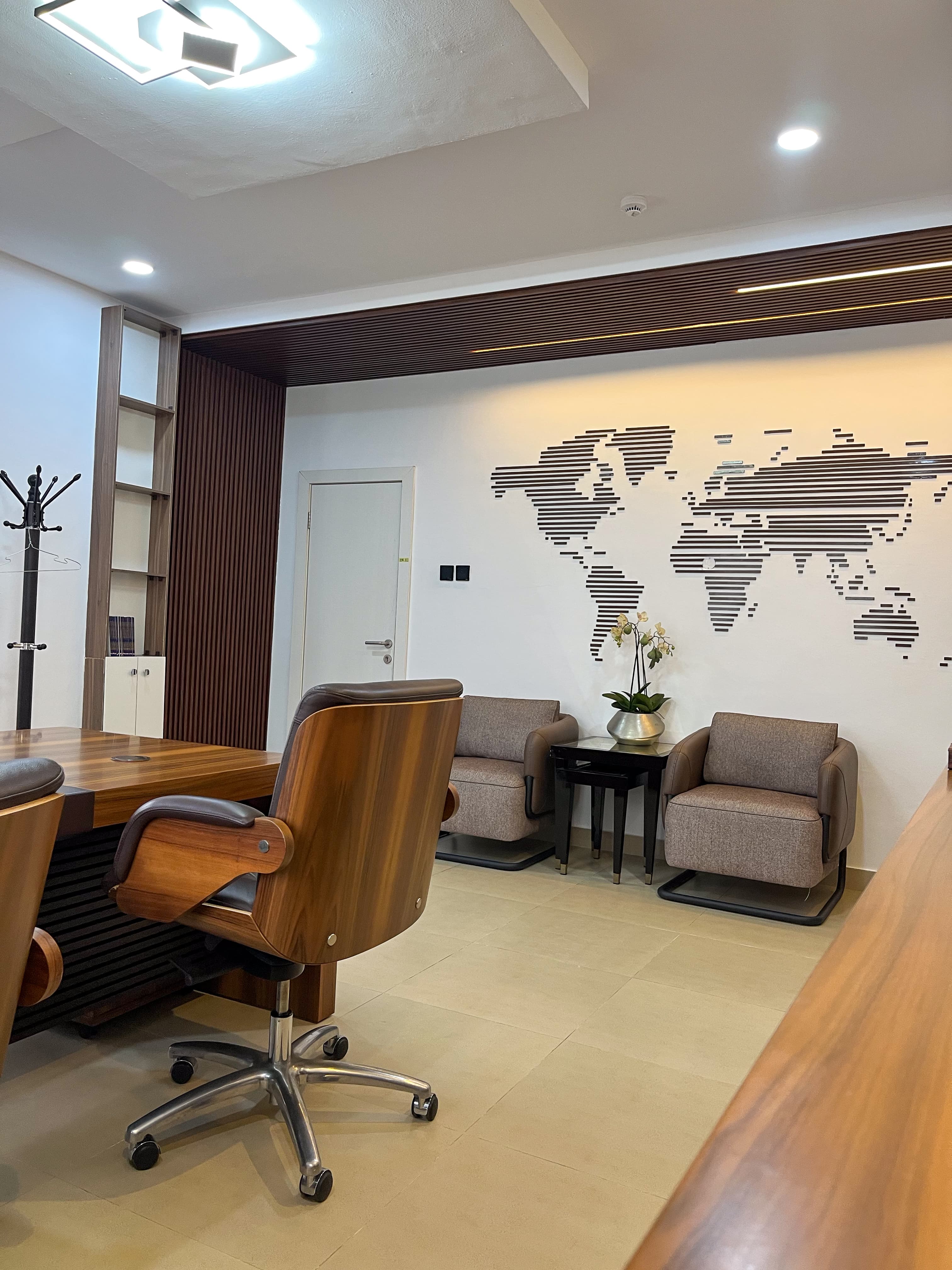 The Brook Finance meeting room with glass partitions and contemporary finishes — Lagos
