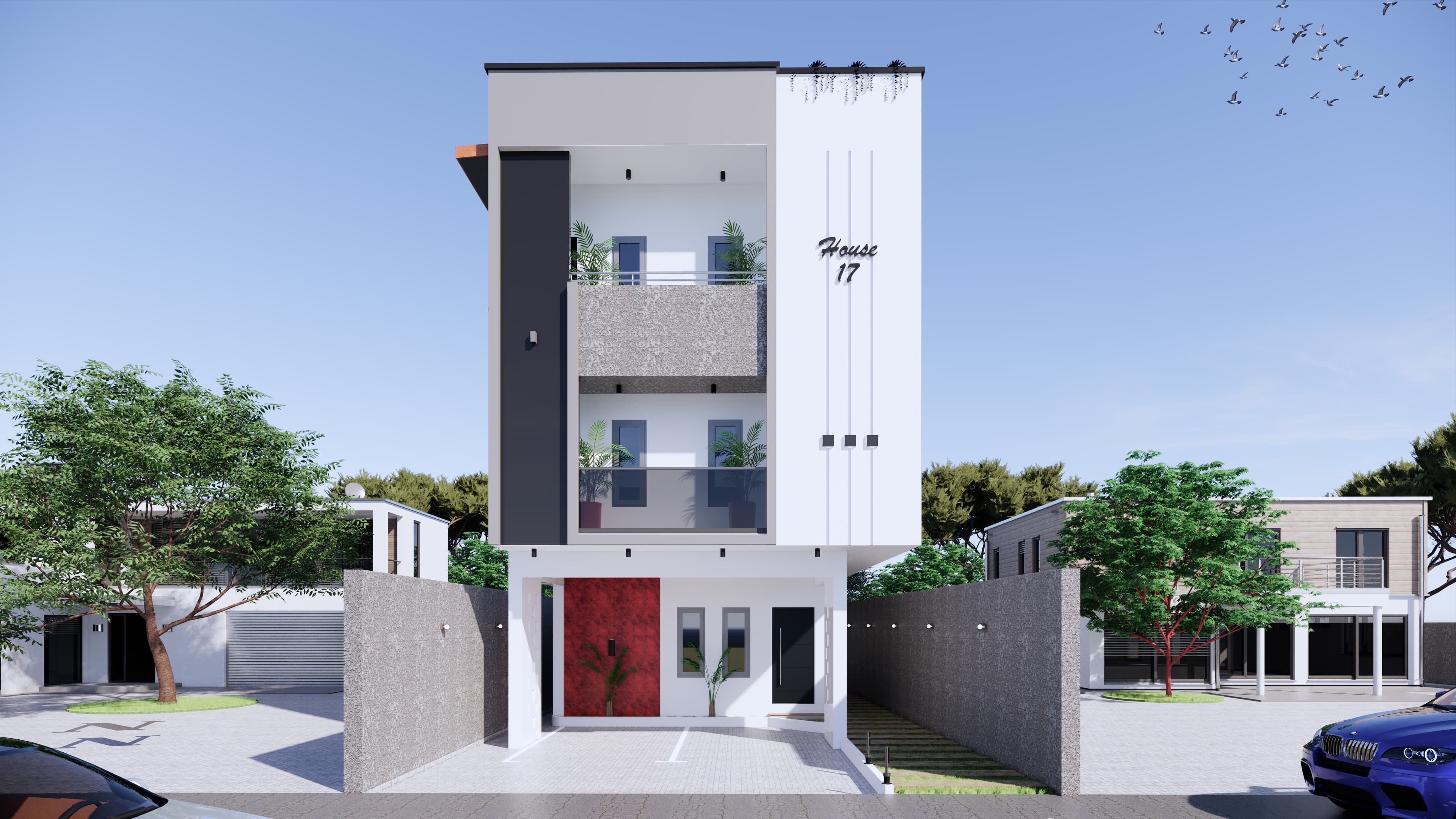 Sun Planet Co residential development in Nigeria — 580m² modern apartment architecture consultancy by X35 Projects